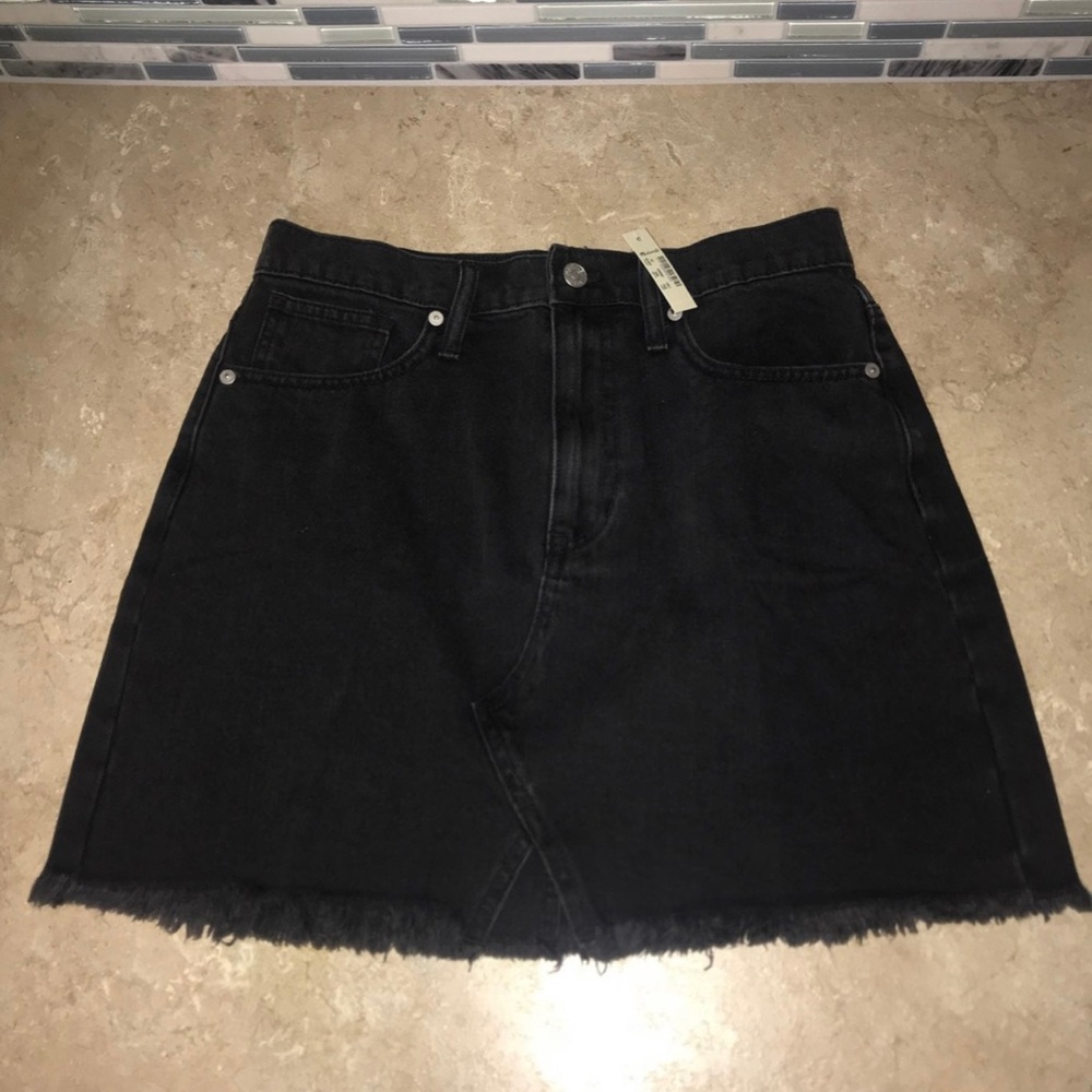 Madewell Black Denim Skirt sz 28